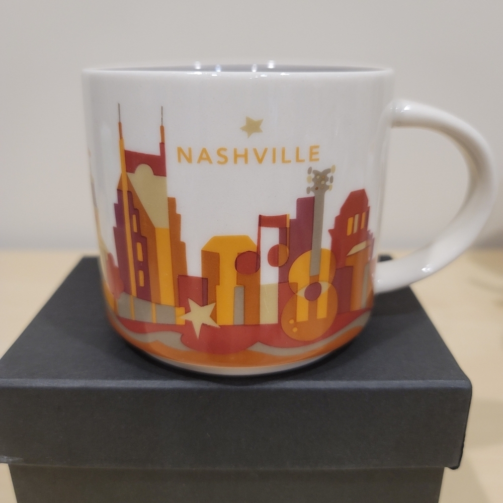 Starbucks "YOU ARE HERE" Collection Nashville Tennessee Ceramic Coffee Mug